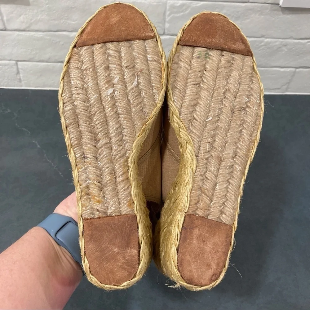 NWT Lauren Ralph Lauren sz 6.5 Catlin espadrille wedges